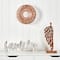 11" Wired Copper Circle Wall Sconce Candle Holder
